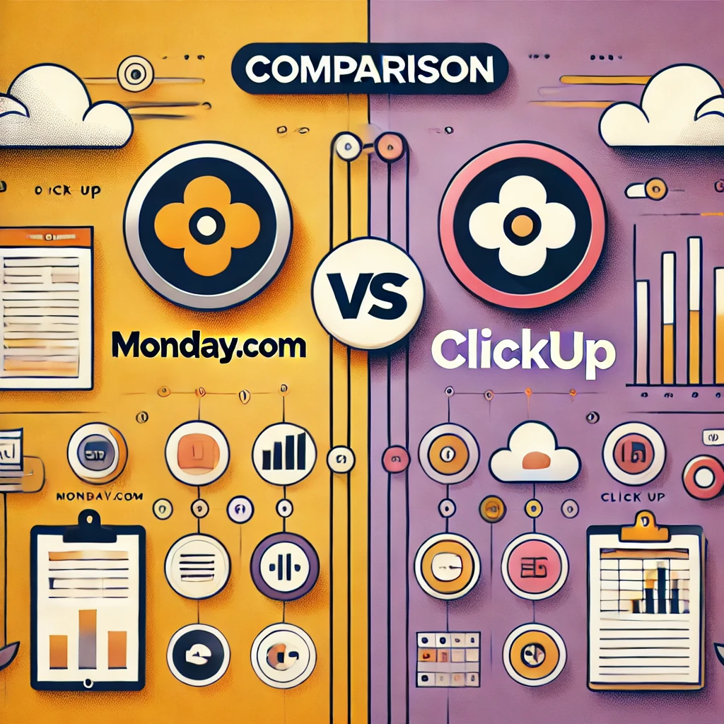 comparison between Monday.com and ClickUp